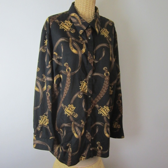Ralph Lauren Plus 3x Equestrian Shirt 